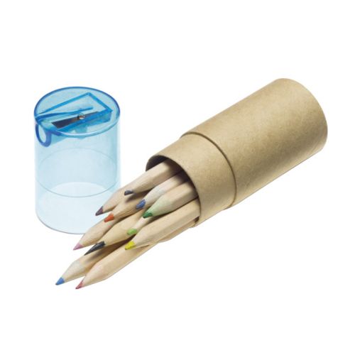 12 coloured pencils in tube - Image 6